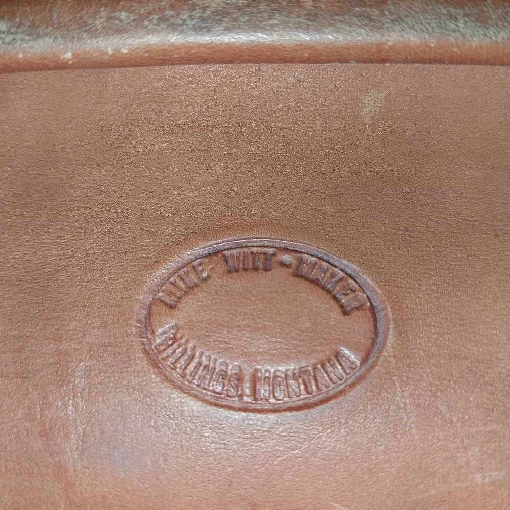 Vintage leather briefcase/doctors bag by Witt Custom Saddle